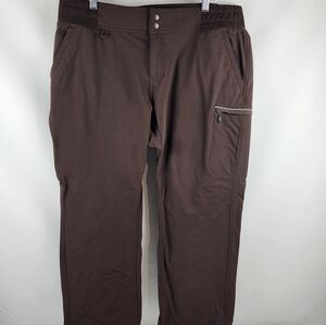 Duluth Trading Co Women Pants 20x29 Black Hills Water Repellent Outdoor Expresso
